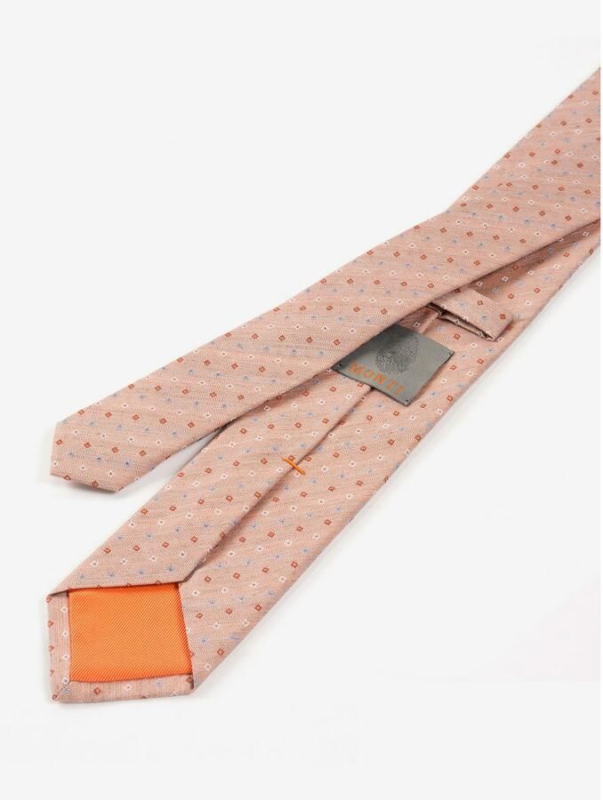 MONTI Stropdas gemaakt van pure zijde met orna ten 6 5 cm breed (1 stuk)