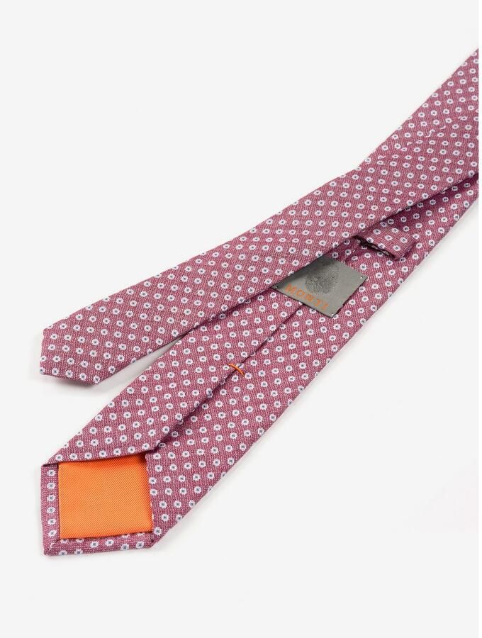 MONTI Stropdas gemaakt van pure zijde met stippenpatroon 6 5 cm breed (1 stuk)