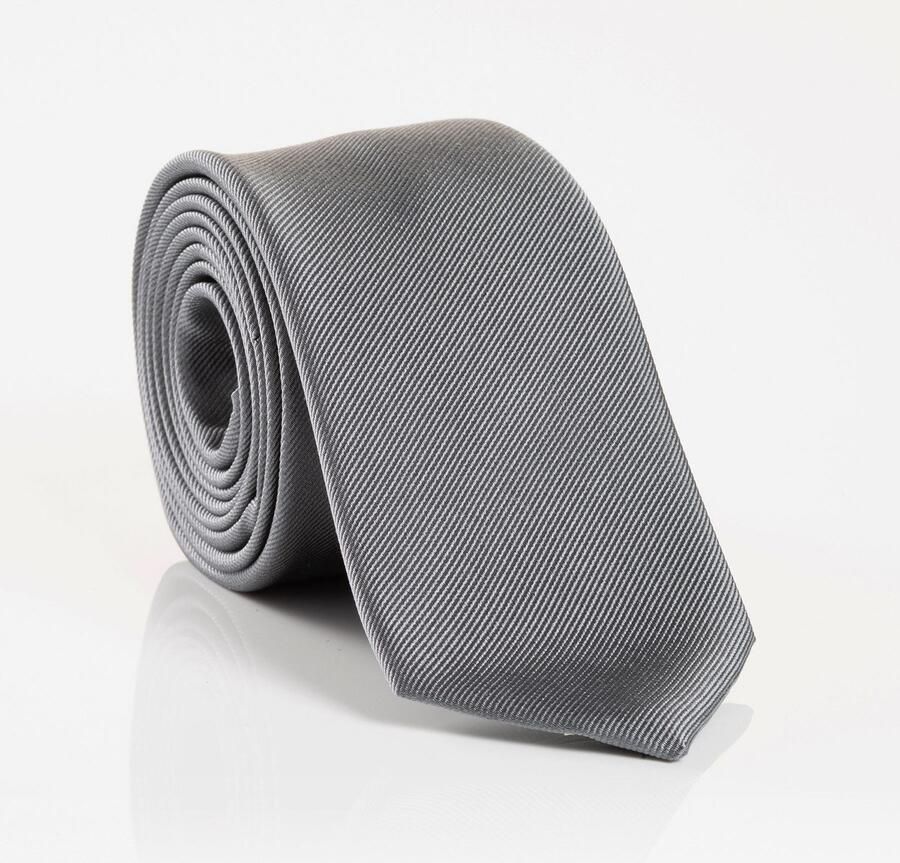 MONTI Stropdas Raul van puur zijde met edele twill-structuur 7 cm breed - Foto 3