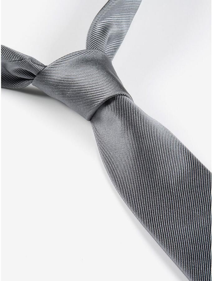 MONTI Stropdas Raul van puur zijde met edele twill-structuur 7 cm breed