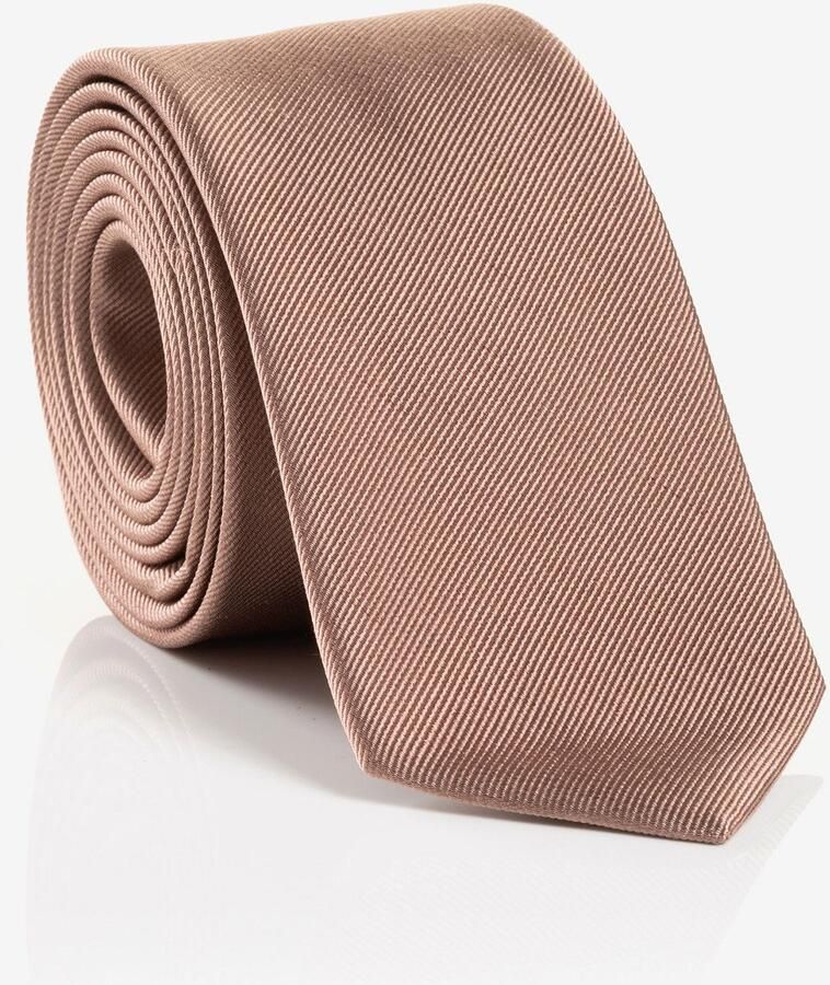 MONTI Stropdas Raul van puur zijde met edele twill-structuur 7 cm breed - Foto 3