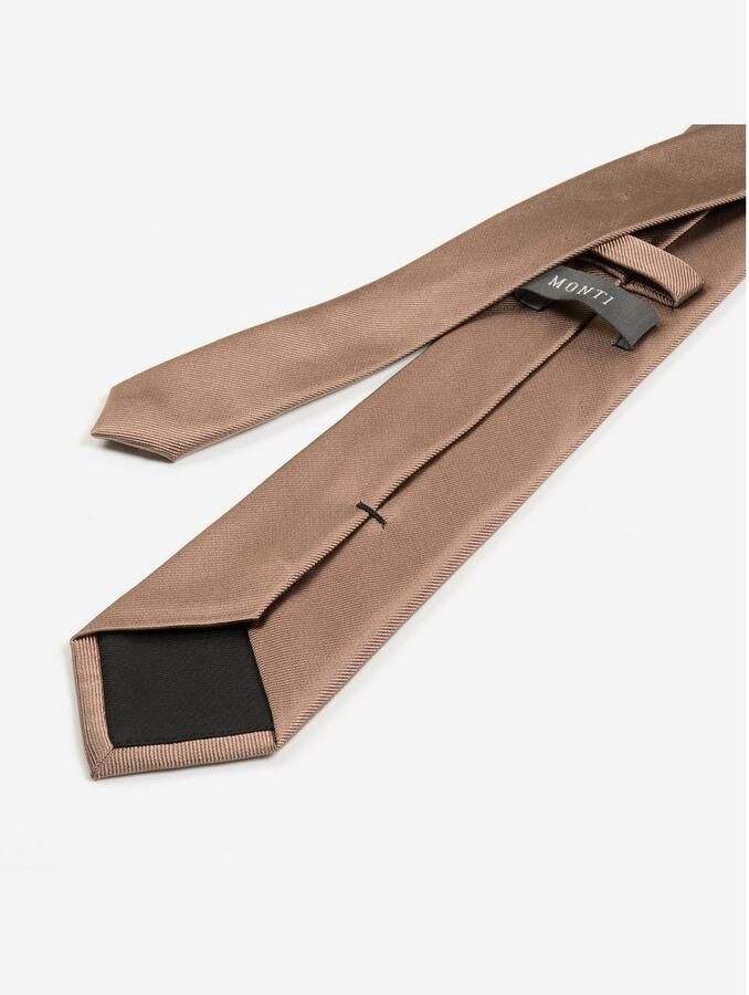 MONTI Stropdas Raul van puur zijde met edele twill-structuur 7 cm breed - Foto 2