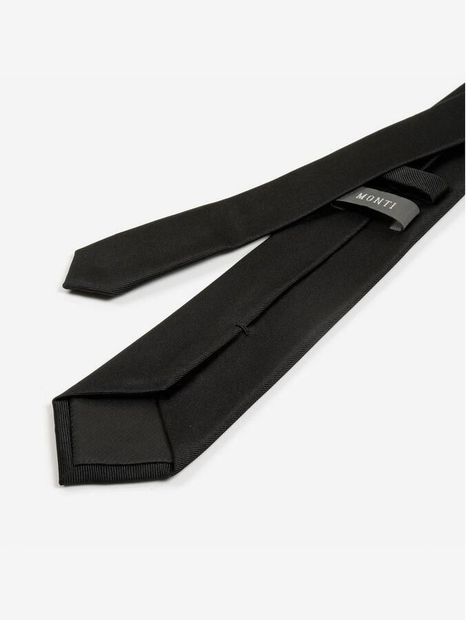 MONTI Stropdas Raul van puur zijde met edele twill-structuur 7 cm breed - Foto 2