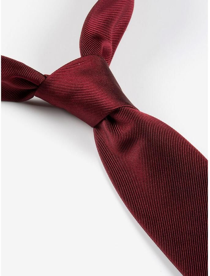 MONTI Stropdas Raul van puur zijde met edele twill-structuur 7 cm breed