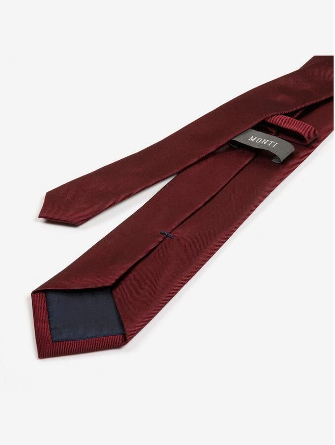 MONTI Stropdas Raul van puur zijde met edele twill-structuur 7 cm breed - Foto 2