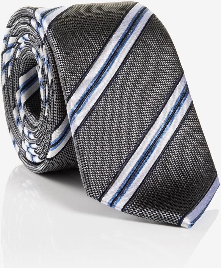 MONTI Stropdas THOMA van zuiver zijde met klassiek streepdessin en twillstructuur - Foto 3