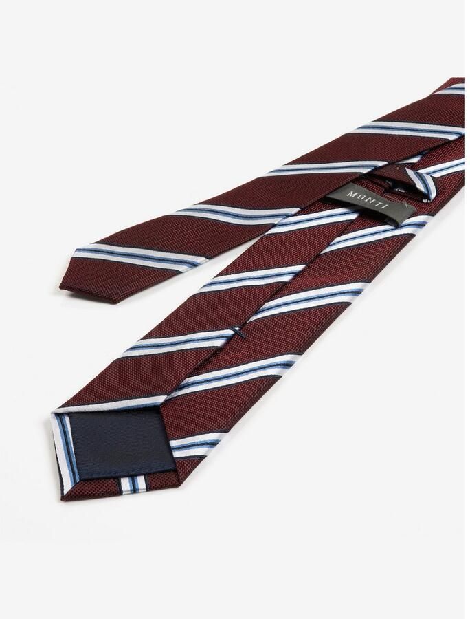 MONTI Stropdas THOMA van zuiver zijde met klassiek streepdessin en twillstructuur - Foto 2