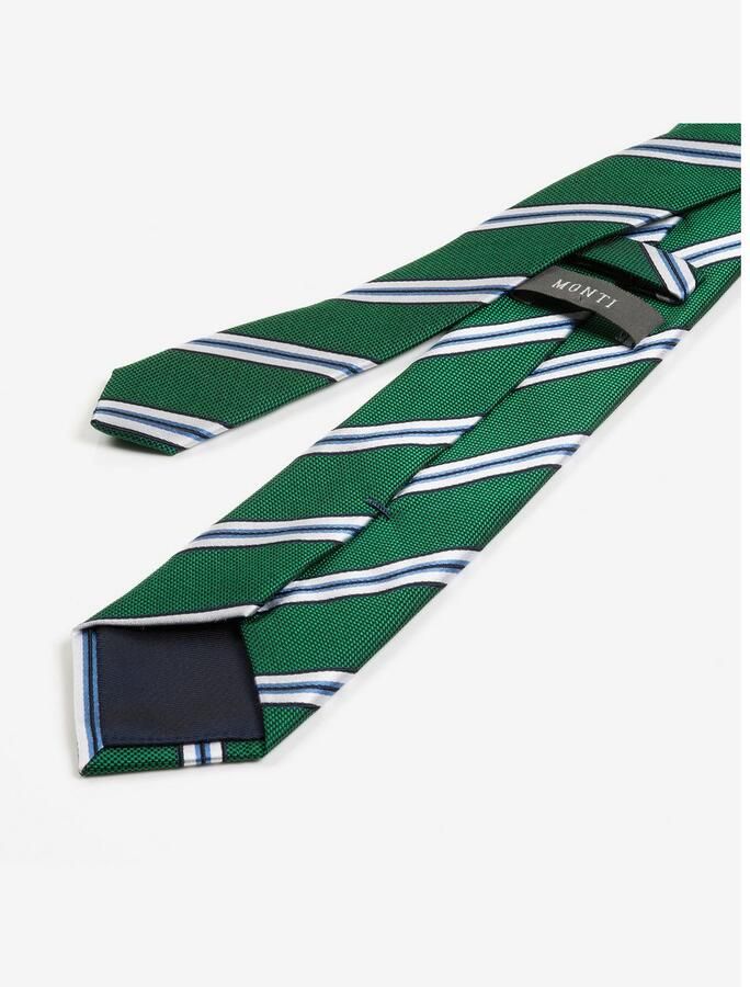 MONTI Stropdas THOMA van zuiver zijde met klassiek streepdessin en twillstructuur - Foto 2