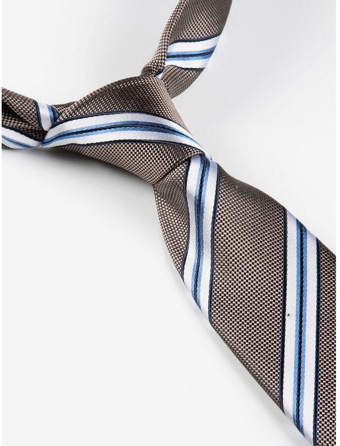 MONTI Stropdas THOMA van zuiver zijde met klassiek streepdessin en twillstructuur