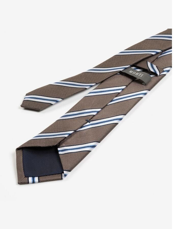 MONTI Stropdas THOMA van zuiver zijde met klassiek streepdessin en twillstructuur - Foto 2