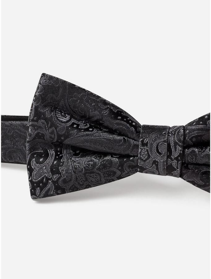 MONTI Vlinderdasje Flavio van pure zijde met een elegant paisleymotief voor feestelijke gelegenheden