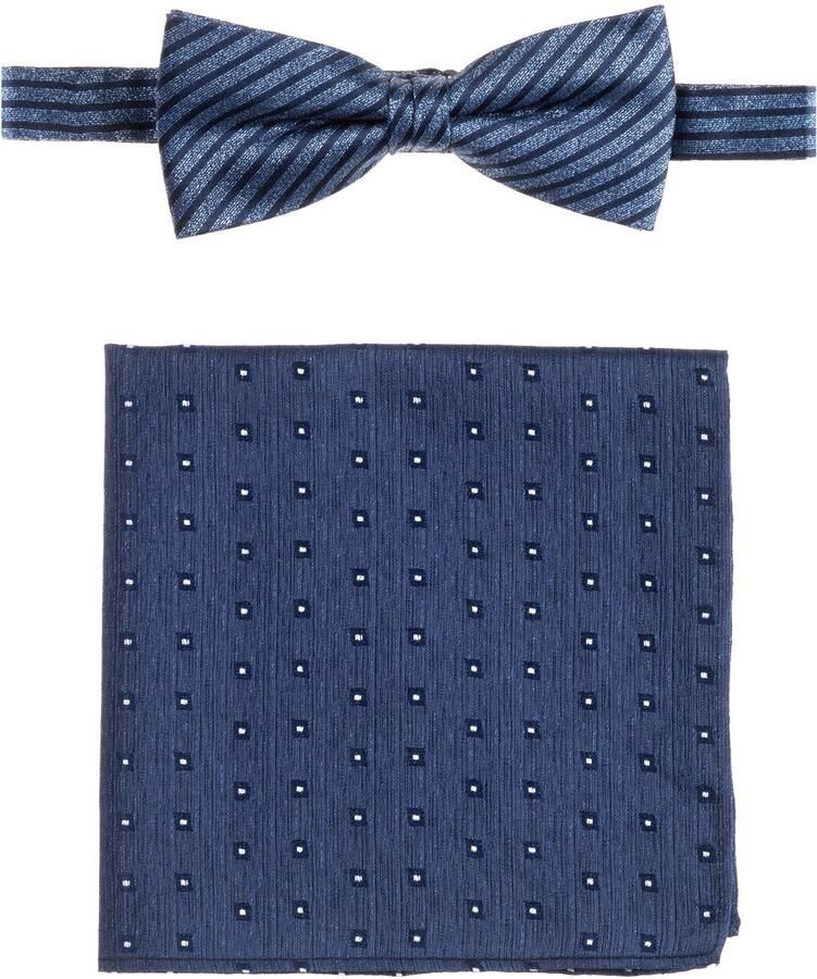 MONTI Vlinderdasje (set 2-delig) zuivere zijde vlinderdas met bijpassende pochet - Foto 4