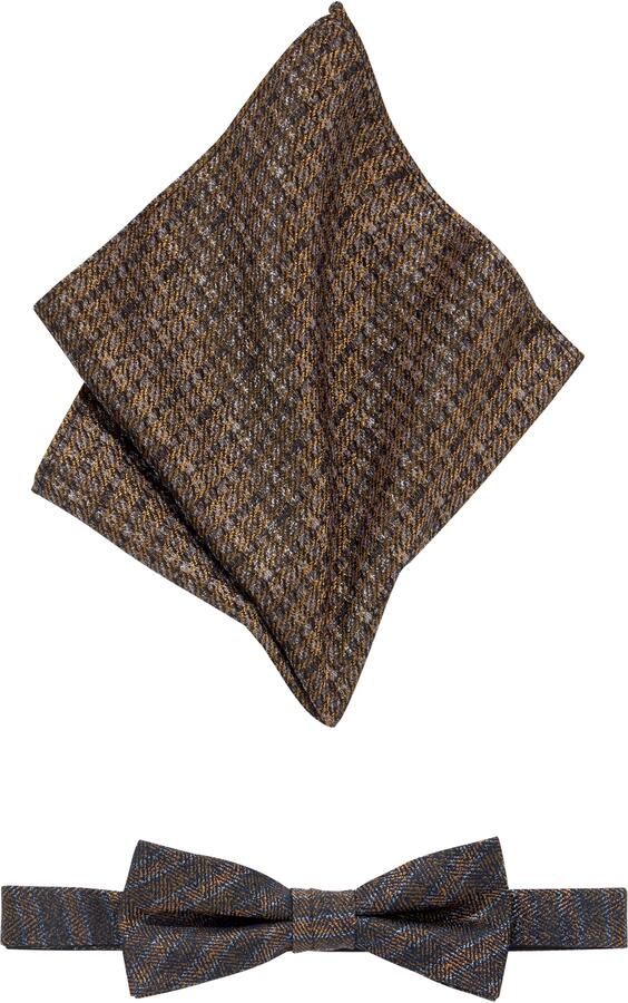 MONTI Vlinderdasje Zijde-viscosemix voor de bijzondere gelegenheid in een doos (2 stuks)