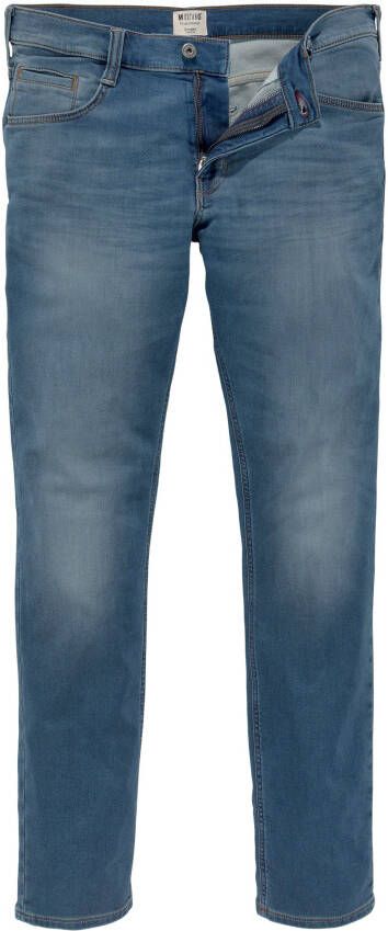 Mustang 5-pocketsjeans Style Oregon Slim met lichte used-effecten
