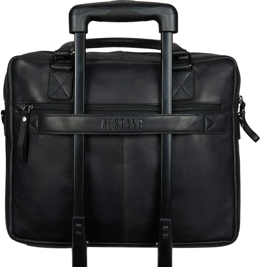 Mustang Aktetas Valencia heren business tas reistas met opvallende logo-opdruk - Foto 2