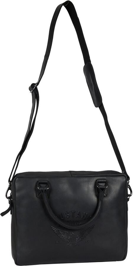 Mustang Aktetas Valencia heren business tas reistas met opvallende logo-opdruk - Foto 4