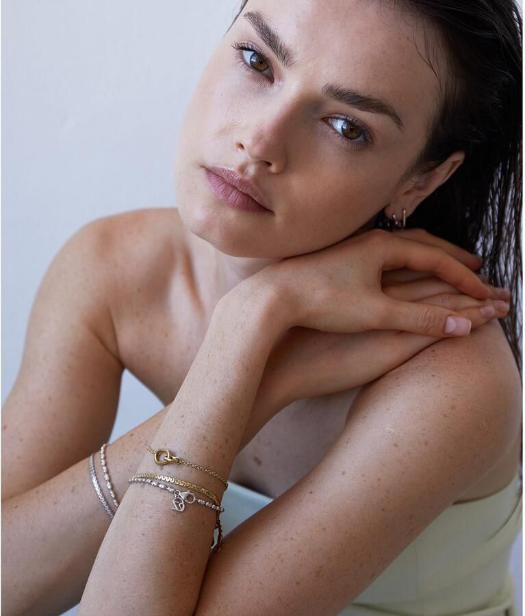 Mustang Armband Sieraad Geschenk Roestvrijstalen Armband Like Diamonds Druppels - Foto 2