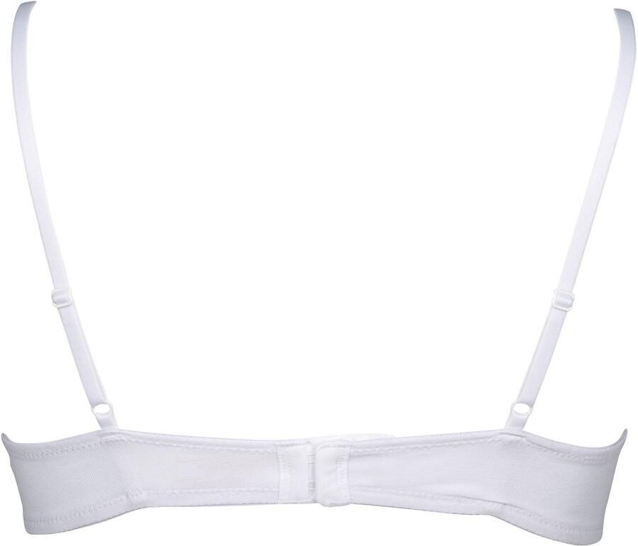 Mustang Beugelloze-bh platte afwerking gewatteerd zonder beugel basic katoenmix (Set van 2) - Foto 3