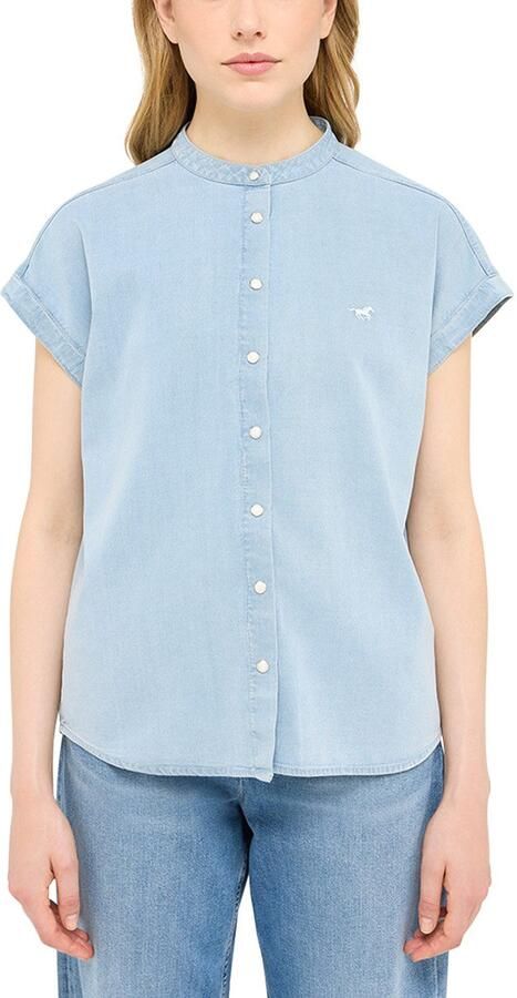 Mustang Blouse met korte mouwen Dames stijl Tulsa - Foto 4