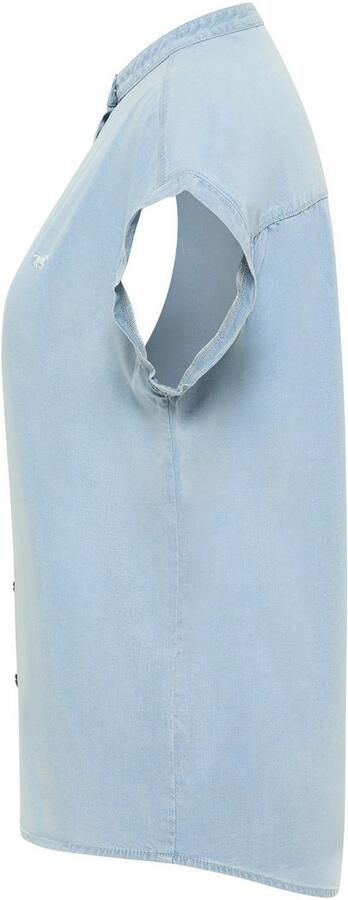 Mustang Blouse met korte mouwen Dames stijl Tulsa - Foto 3