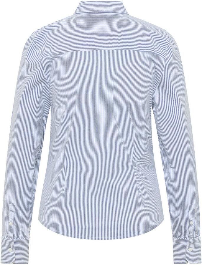 Mustang Overhemdblouse met logostitching en sportmanchetten