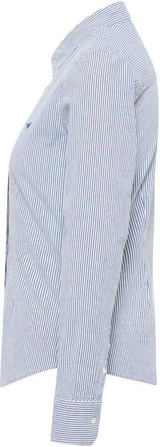 Mustang Overhemdblouse met logostitching en sportmanchetten - Foto 3