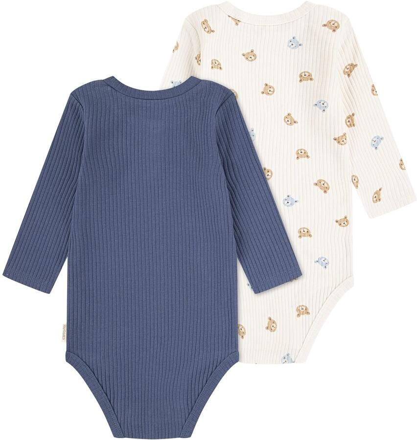 Mustang Body met lange mouwen HUGB 2PK BODYSUIT in een geribde structuur (set 2-delig) - Foto 3