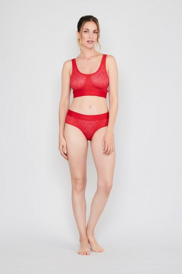 Mustang Bustier Ronde hals elastisch jacquard-kant - Foto 3