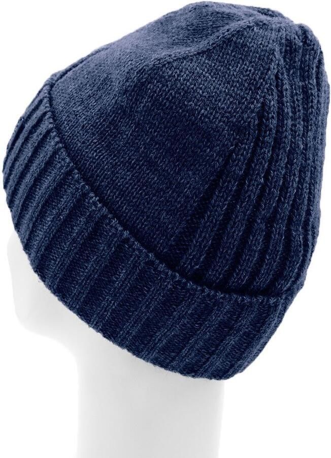 Mustang Gebreide muts Klassiek ribbreisel hoog wolgehalte gevoerd - Foto 2