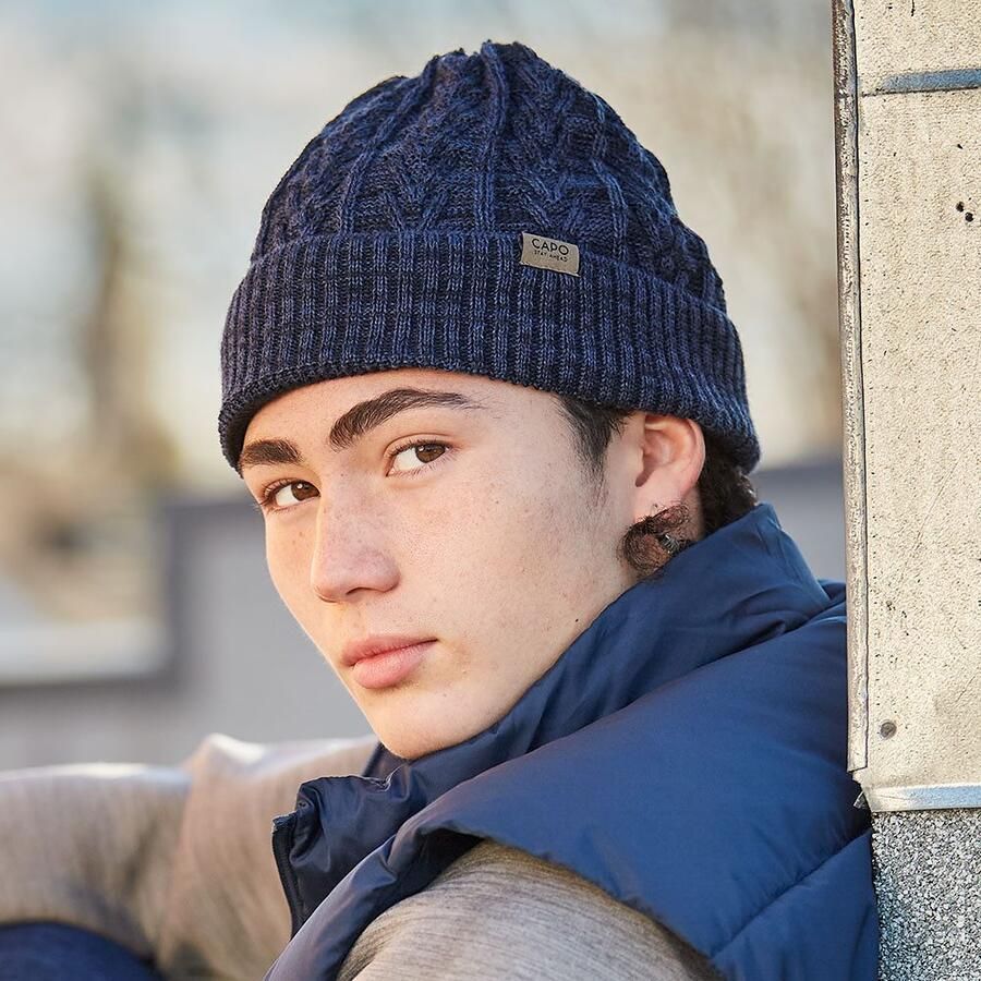 Mustang Gebreide muts Ribbreisel natuurlijke thermoregulatie