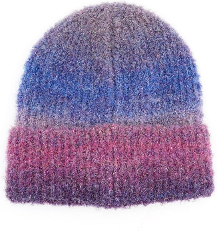 Mustang Gebreide muts Wolgehalte bouclé-garen kleurverloop