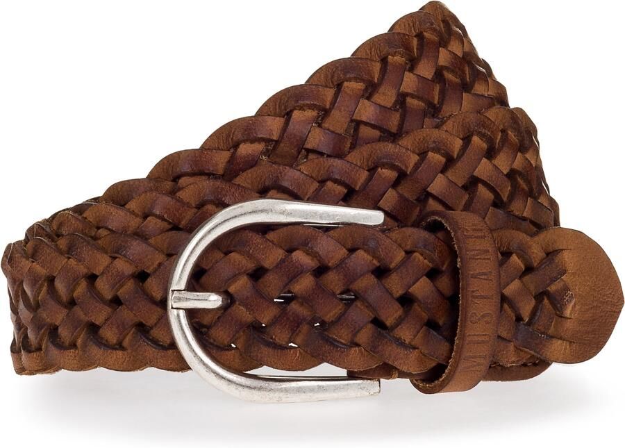 Mustang Gevlochten riem Met opvallende vlechtoptiek 3 cm (1 stuk) - Foto 4