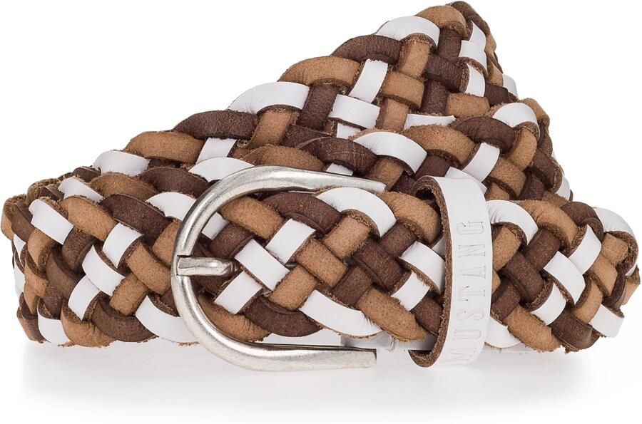 Mustang Gevlochten riem Met opvallende vlechtoptiek 3 cm (1 stuk) - Foto 4