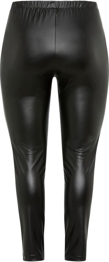 Mustang Imitatieleren broek van elastische stof grote maten - Foto 5