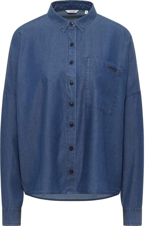 Mustang Jeans blouse Style Ruby met een logo-opschrift