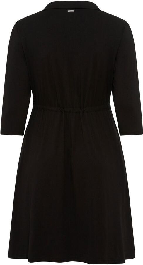 Mustang Jerseyjurk met polo-kraag en getailleerd tunnelkoord grote maat - Foto 5