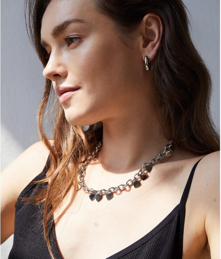 Mustang Ketting met hanger Sieraad Geschenk Roestvrijstalen Ketting Eindeloze Liefde Harten - Foto 3