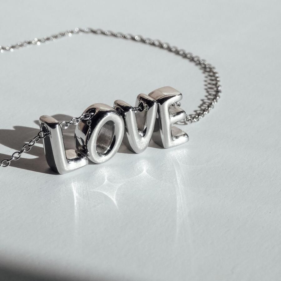 Mustang Ketting met hanger Sieraad Geschenk Roestvrijstalen Ketting Liefdesbrieven