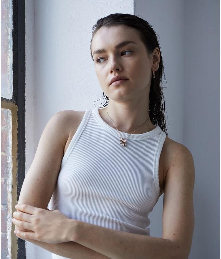 Mustang Ketting met hanger Sieraad Geschenk Roestvrijstalen Ketting Like Diamonds Druppels - Foto 3