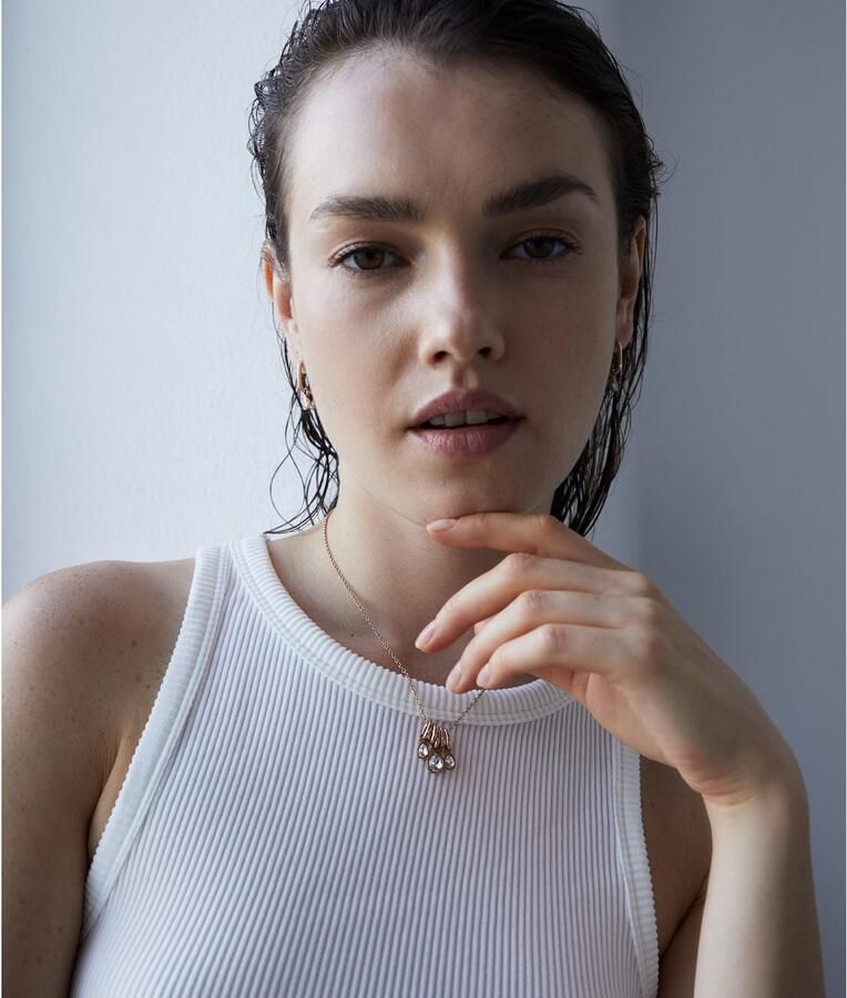 Mustang Ketting met hanger Sieraad Geschenk Roestvrijstalen Ketting Like Diamonds Druppels - Foto 4