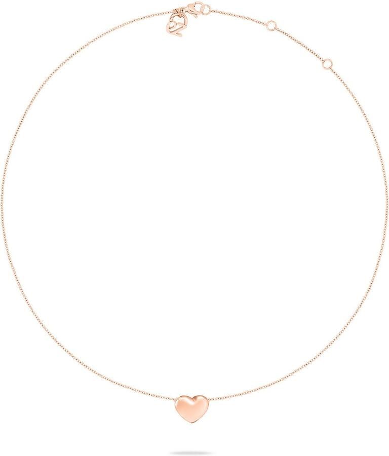 Mustang Ketting met hanger Sieraad Geschenk Roestvrijstalen Ketting Puffy Heart Hart - Foto 2