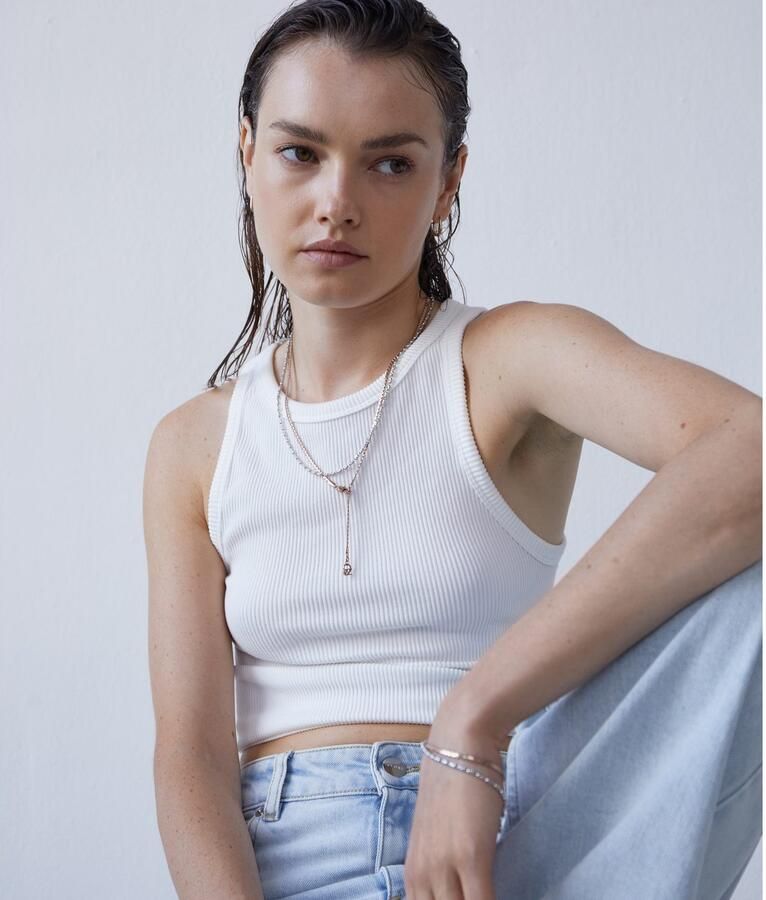 Mustang Ketting met hanger Sieraad Geschenk Roestvrijstalen Ketting The Sleek One - Foto 3