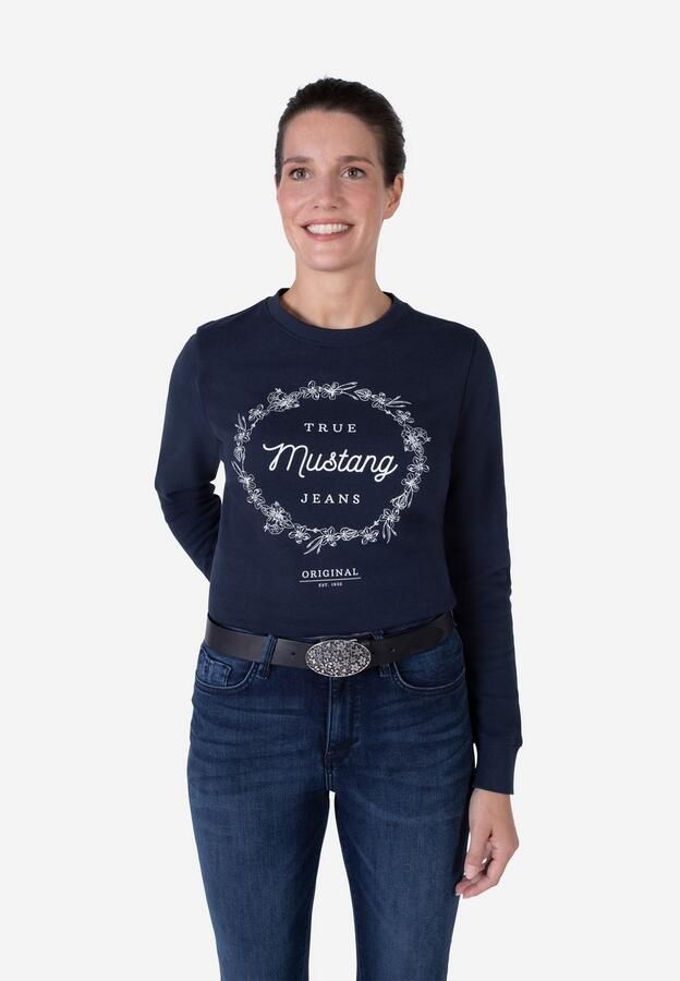 Mustang Koppelriem Florale koppelsluiting in mat Zilverkleur 3 5 cm - Foto 4