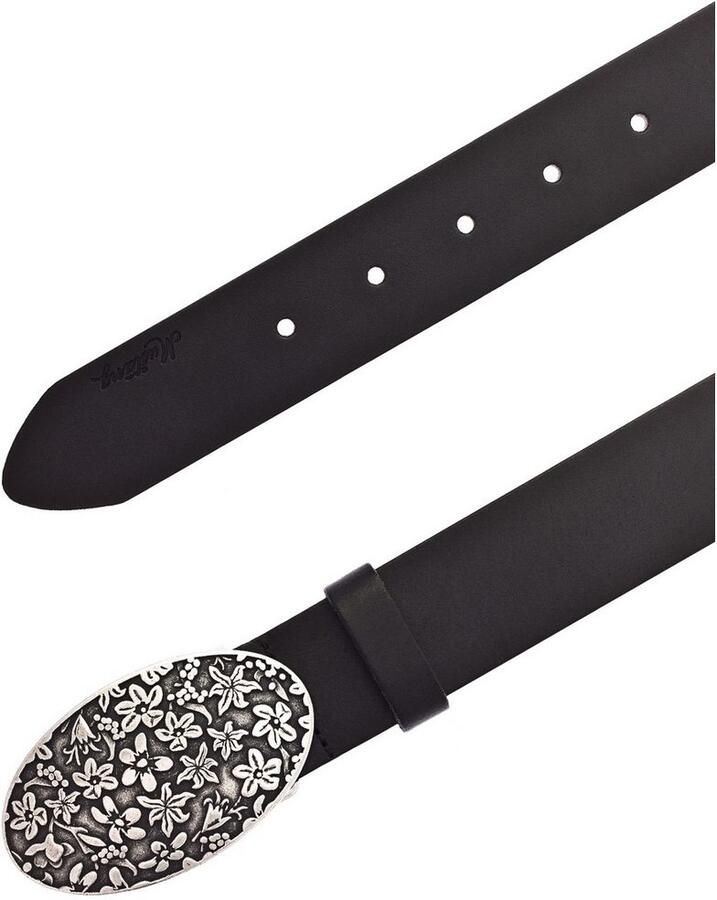 Mustang Koppelriem Florale koppelsluiting in mat Zilverkleur 3 5 cm - Foto 2