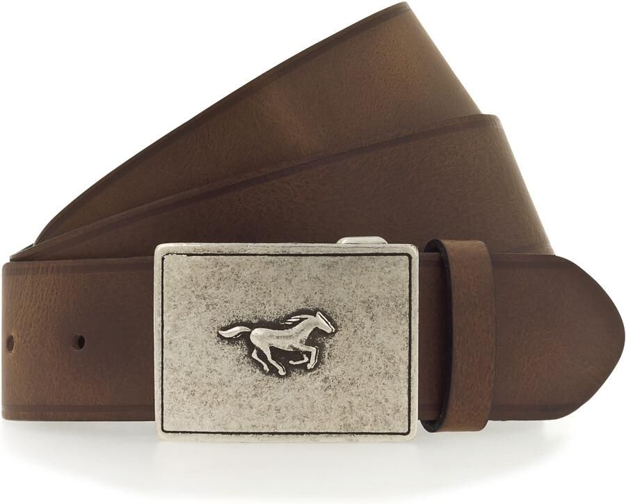 Mustang Koppelriem Met kenmerkende riemsluiting in vintage-look 4 cm (1 stuk) - Foto 2