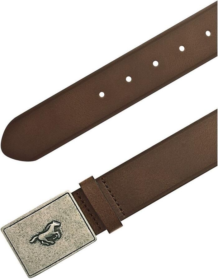 Mustang Koppelriem Met kenmerkende riemsluiting in vintage-look 4 cm (1 stuk) - Foto 3