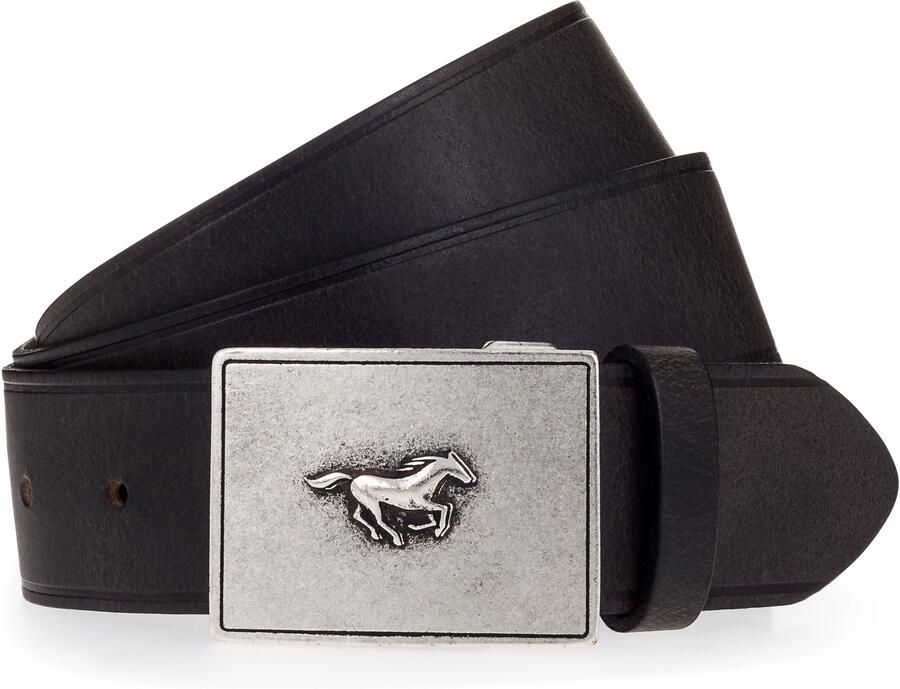 Mustang Koppelriem Met kenmerkende riemsluiting in vintage-look 4 cm (1 stuk) - Foto 3