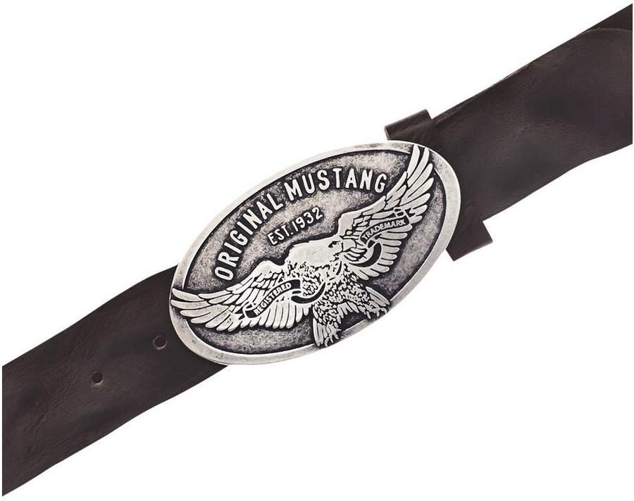Mustang Koppelriem Vintage-sluiting met adelaar 4 cm Used-Look
