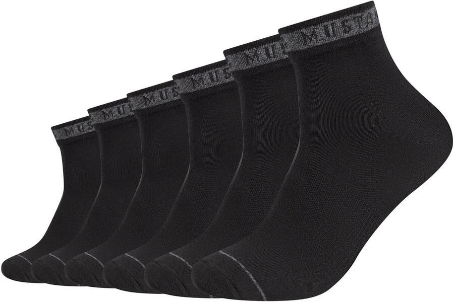 Mustang Korte sokken Casual met een hoog katoengehalte (6 paar) - Foto 3