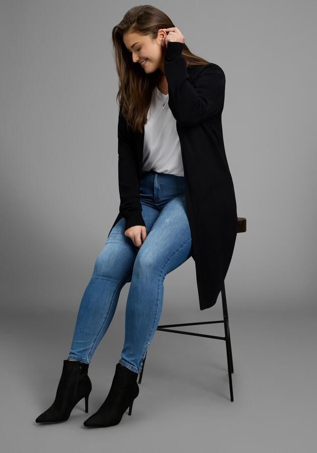 Mustang Lang vest in knuffelzacht feel-good breisel grote maten - Foto 4